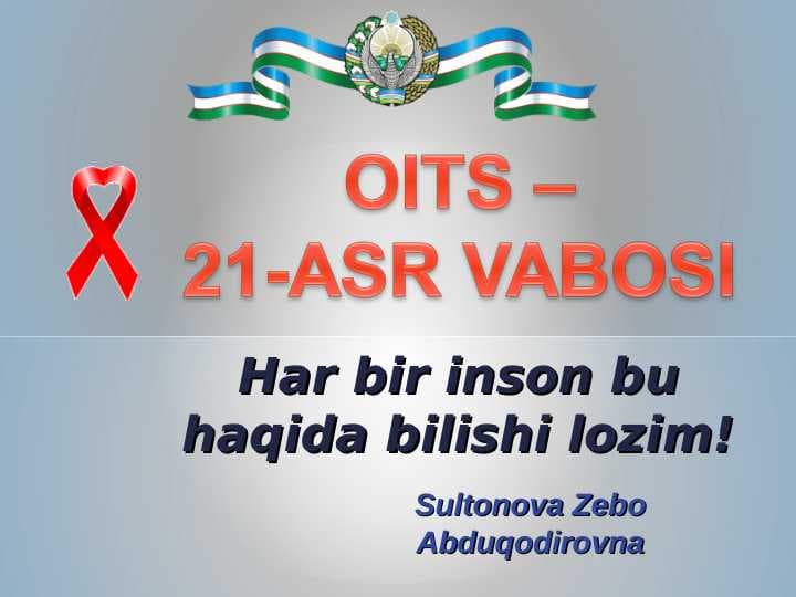OITS-OIV haqida slayd