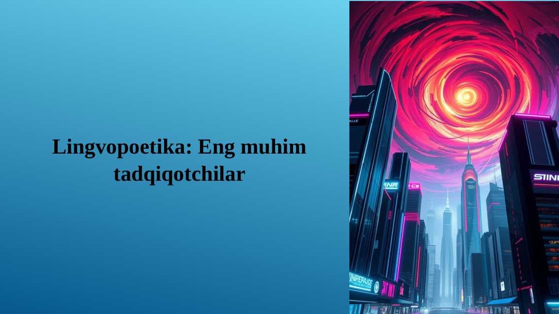Lingvopoetika: Eng muhim tadqiqotchilar