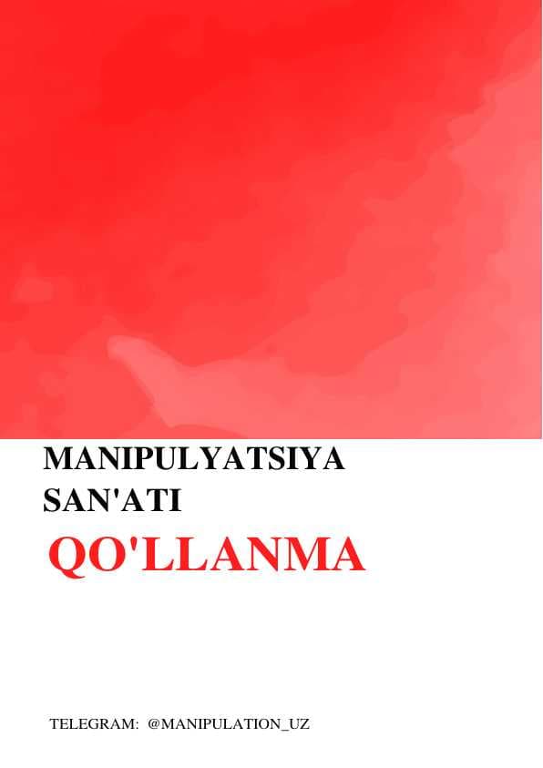 manipulatsiya san'ati qo'llanma