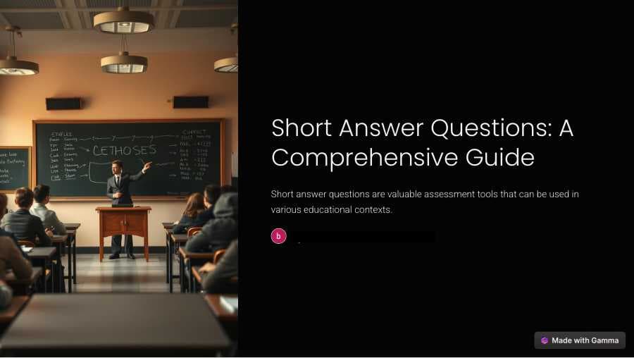 Short Answer Questions: A Comprehensive Guide