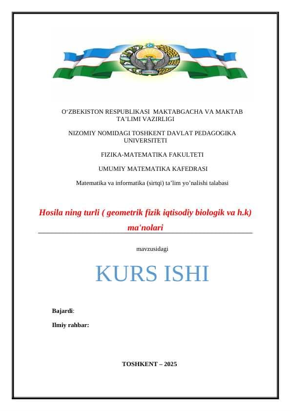 Kurs ishi