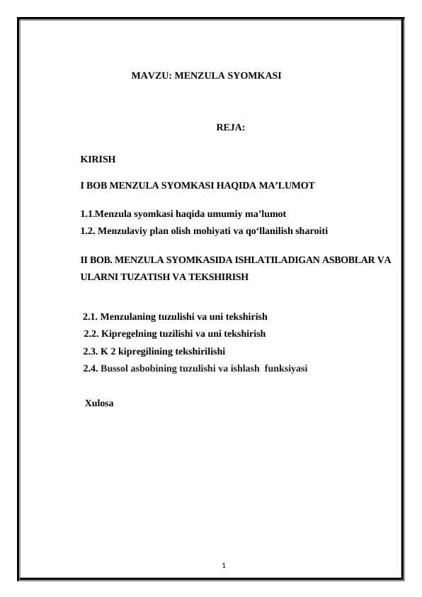 MENZULA SYOMKASI