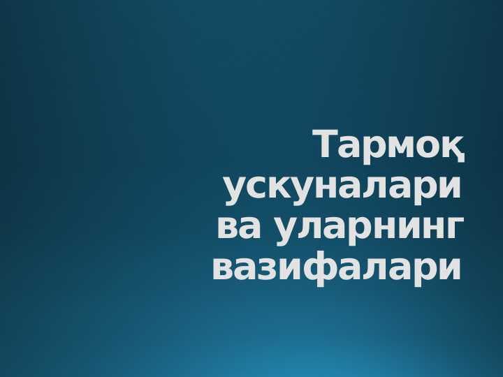 Тармоқ ускуналари ва уларнинг вазифалари
