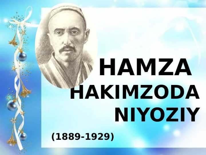 HAMZA  HAKIMZODA NIYOZIY