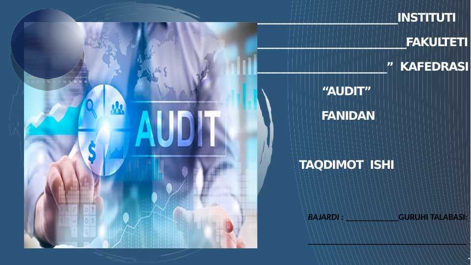 Auditning  maxsus  jabhalari