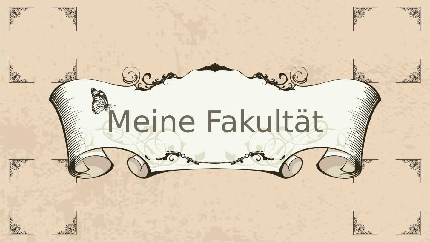 Meine Fakultät