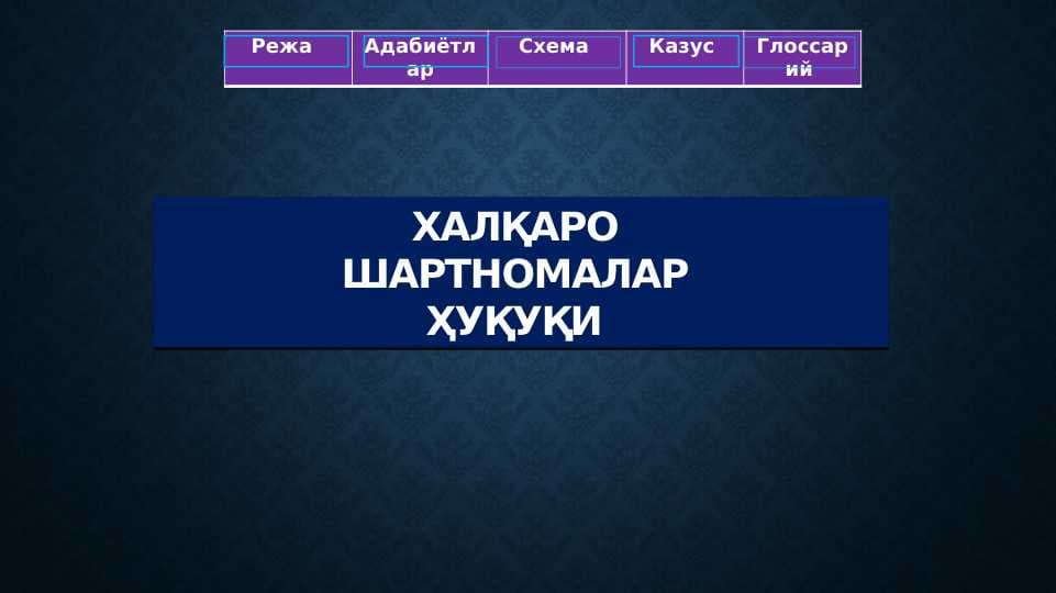 Xalqaro shartnomalar huquqi