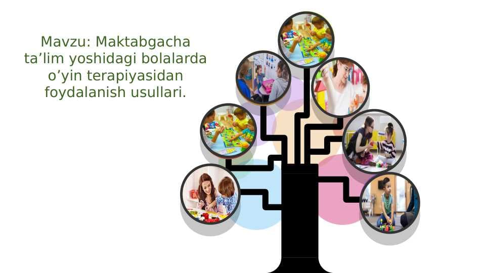 Maktabgacha ta’lim yoshidagi bolalarda o’yin terapiyasidan foydalanish usullari.