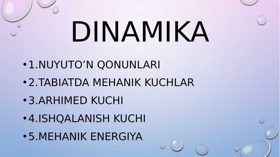 dinamika