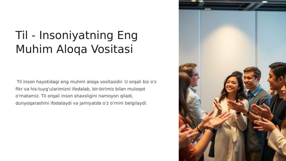 Til - Insoniyatning Eng Muhim Aloqa Vositasi