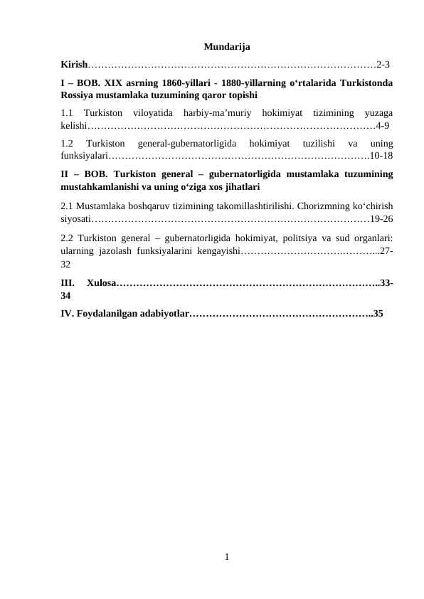 Turkistonda ma'muriy boshqaruv siyosati