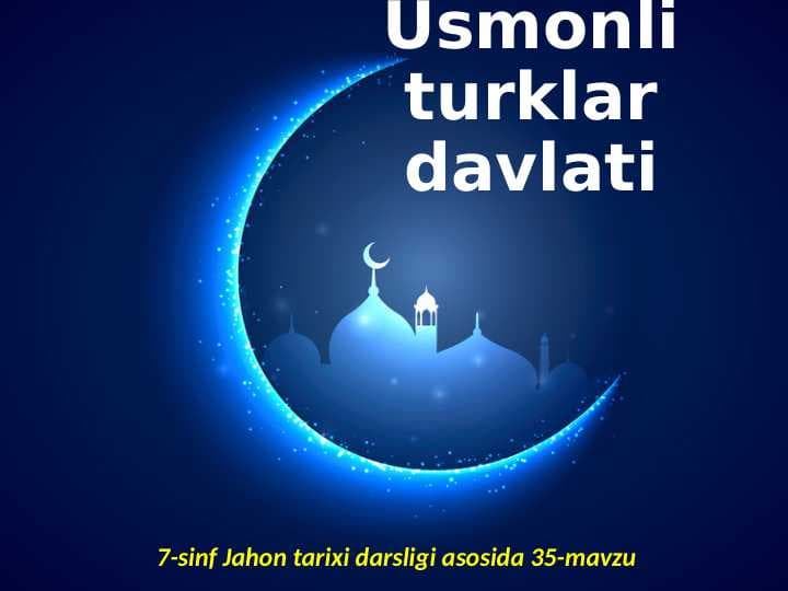 Usmonli turklar davlati