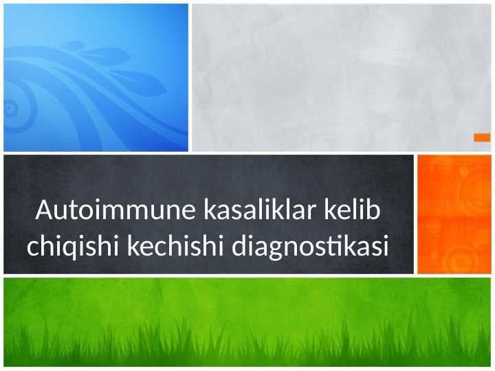 Mikrobiologiya virsologiya immunologiya  fanidan
