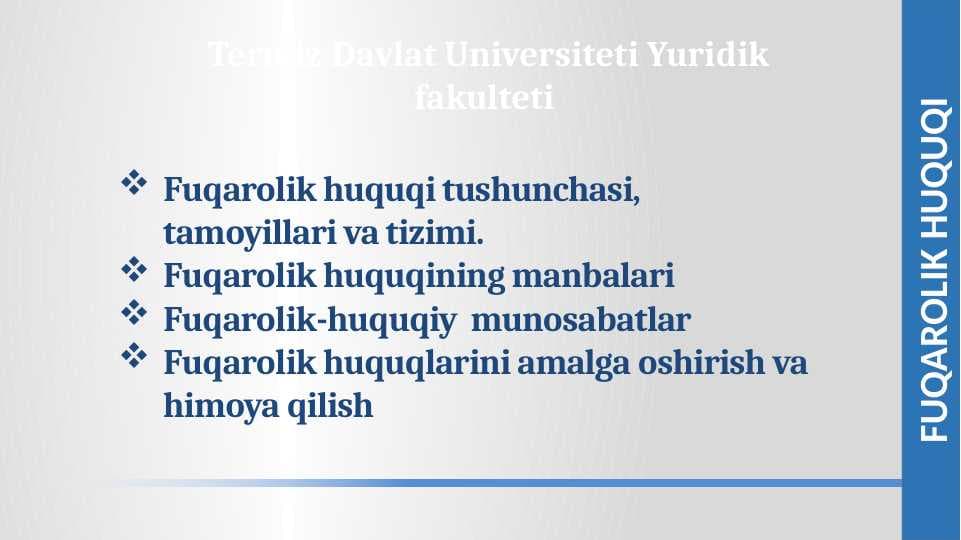 Fuqarolik huquqi