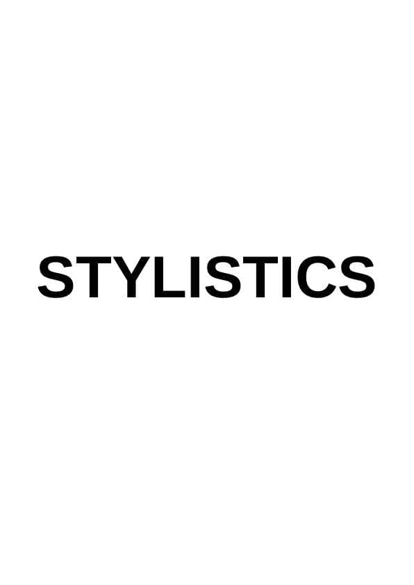 STYLISTICS