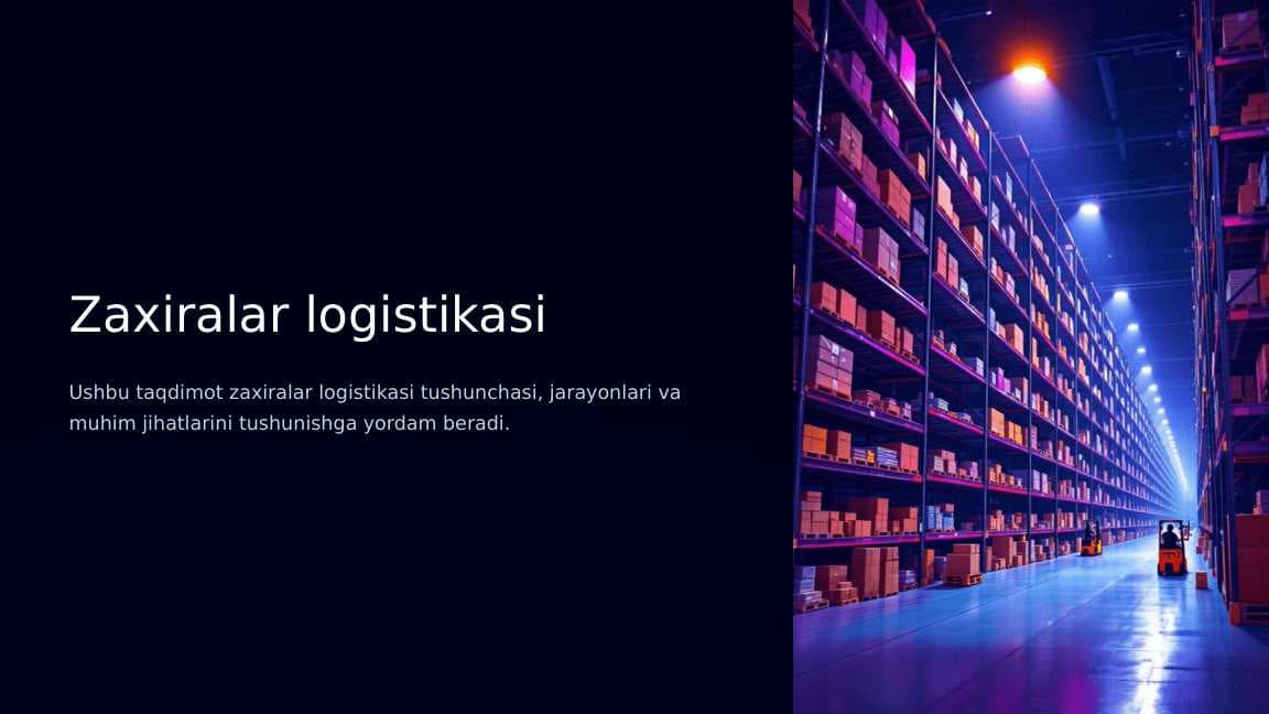 Zaxiralar logistikasi