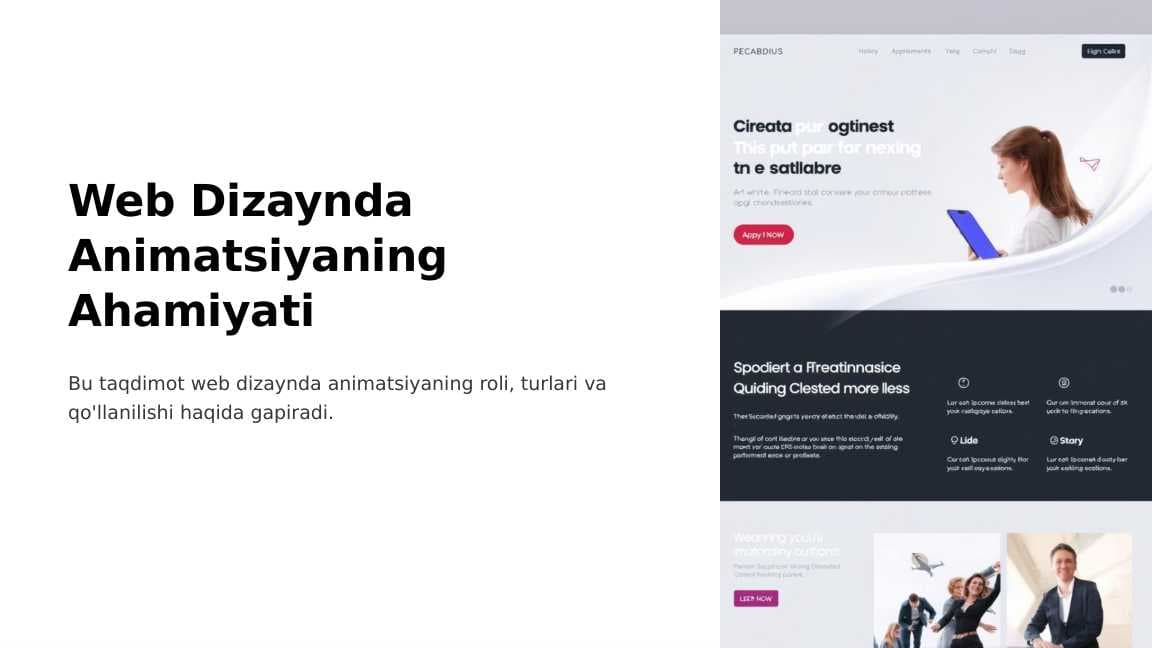 Web Dizaynda Animatsiyaning Ahamiyati