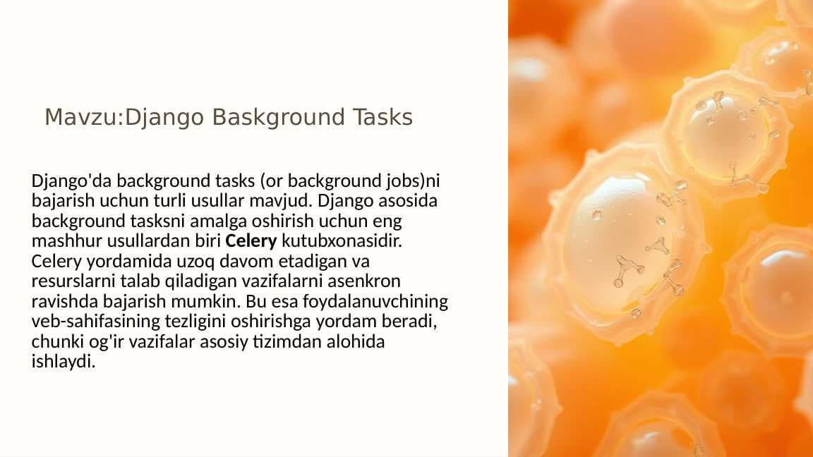 Django Baskground Tasks