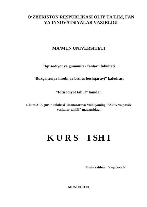 Kurs ishi