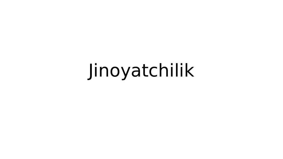 Jinoyatchilik