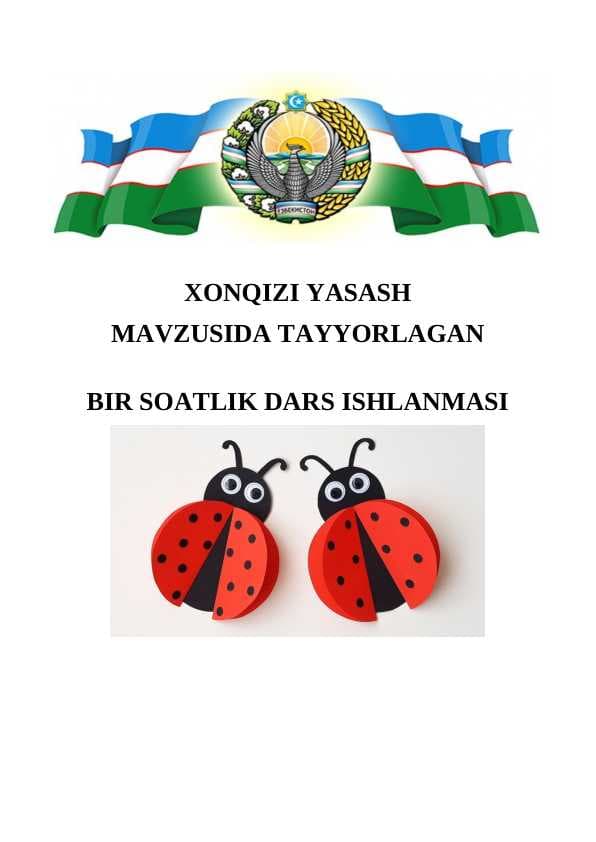 XONQIZI YASASH MAVZUSIDA TAYYORLAGAN