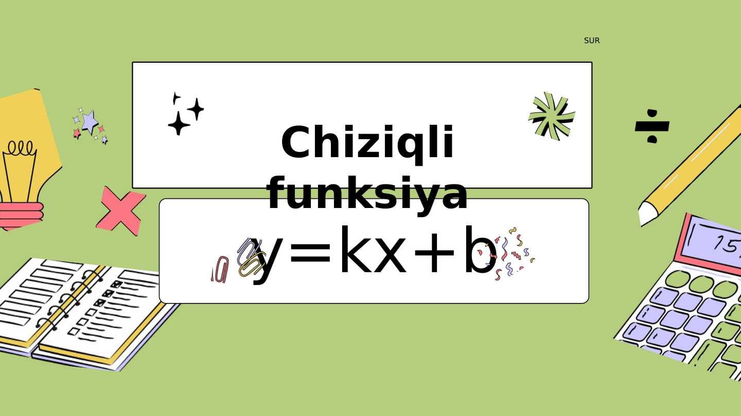 Chiziqli Funksiya