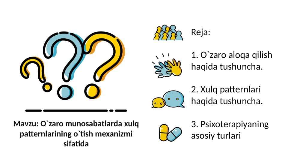 O`zaro munosabatlarda xulq patternlarining o`tish mexanizmi sifatida 40.pptx