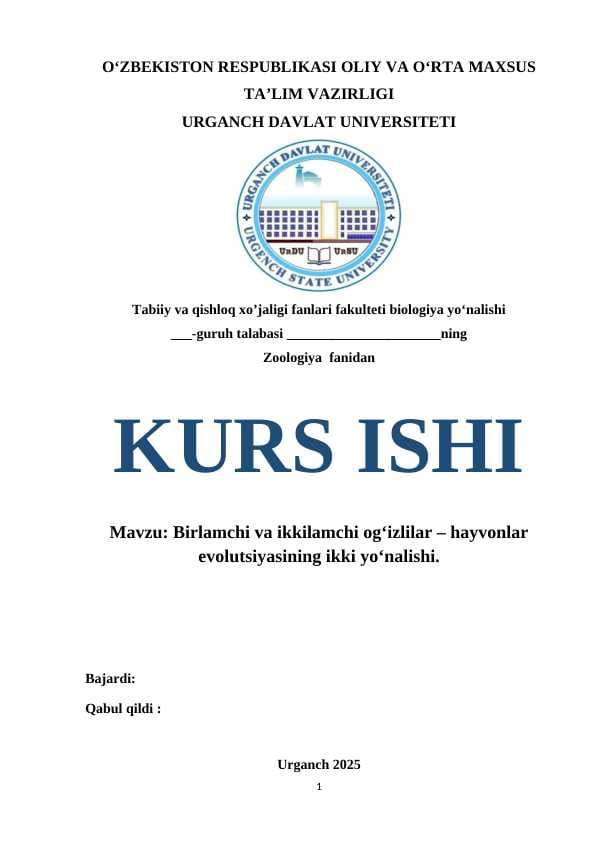 Birlamchi va ikkilamchi og‘izlilar – hayvonlar evolutsiyasining ikki yo‘nalishi