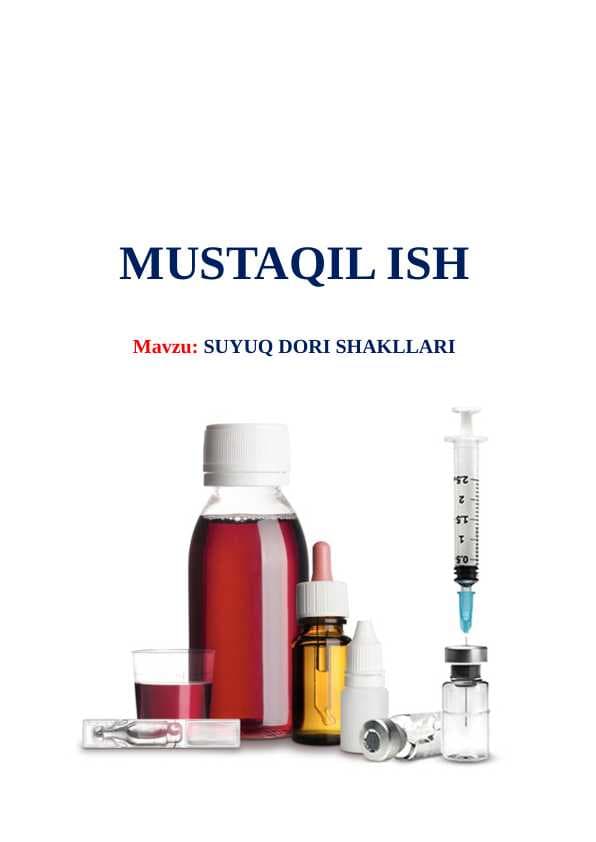 Suyuq dori shakllari