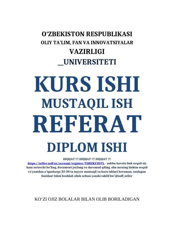 KOʻZI OJIZ BOLALAR BILAN OLIB BORILADIGAN LOGOPEDIK ISHLARNING OʻZIGA XOS XUSUSIYATLARI