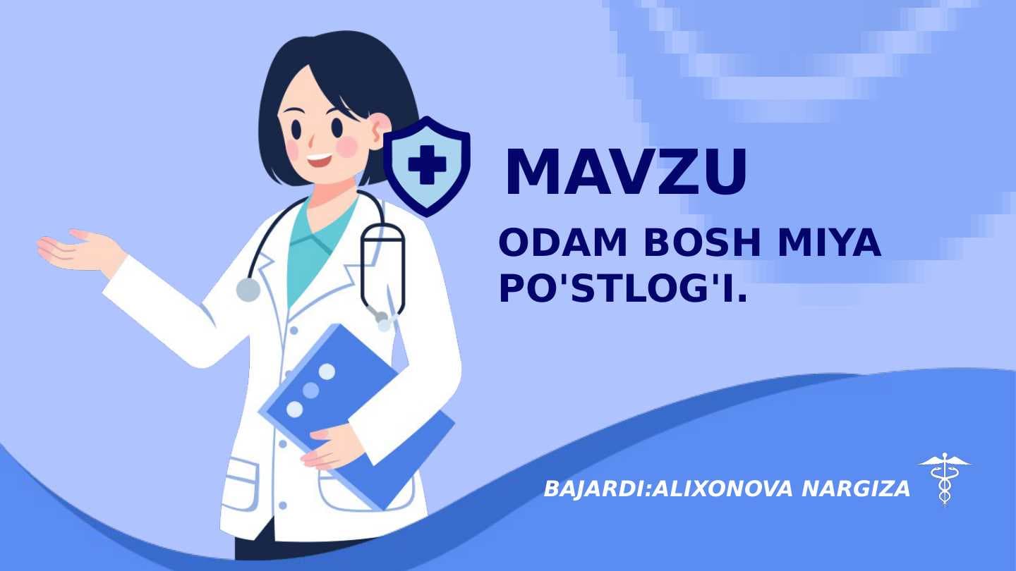 ODAM BOSH MIYA PO'STLOG'I.
