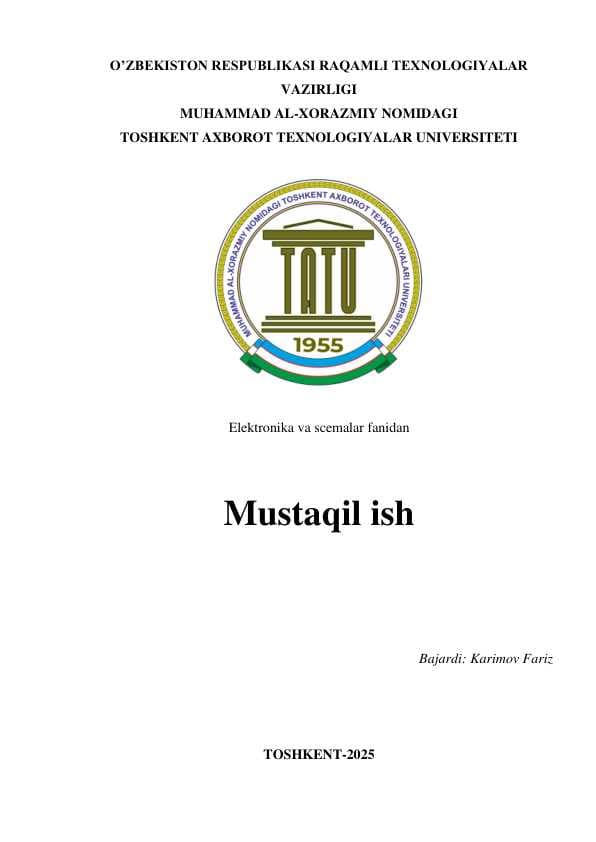 Bipolyar tranzistorning chastota xususiyatlari