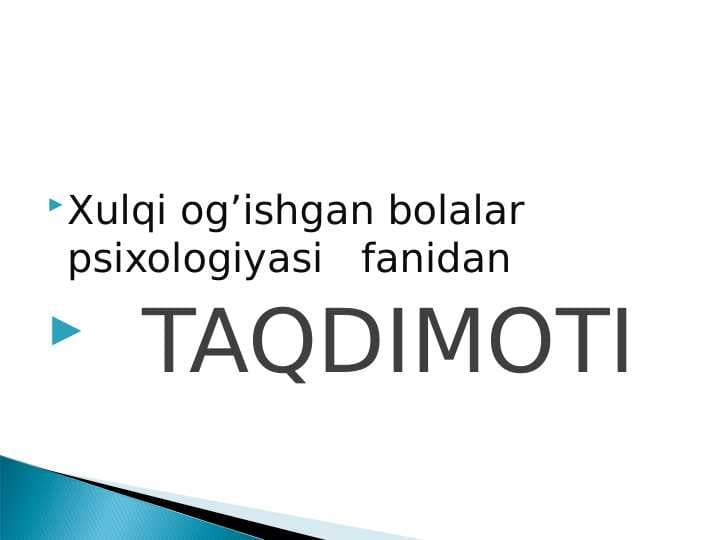 O’smirlik xulq-atvorining  reaksiyalari va deviant  xulq-atvor klassifikatsiyasi