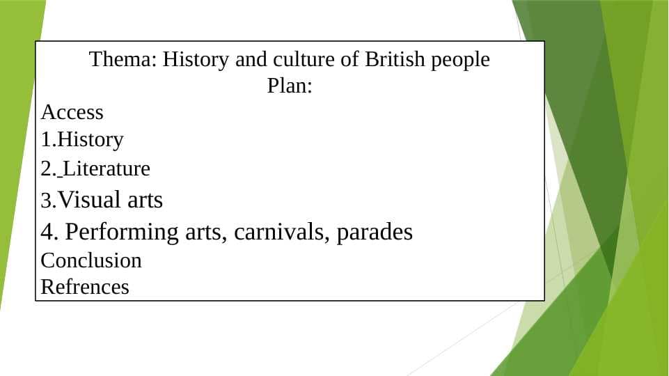 History and culture of British people