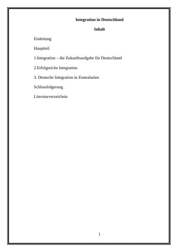 Integration in Deutschland