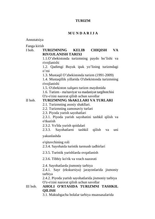 TURIZM