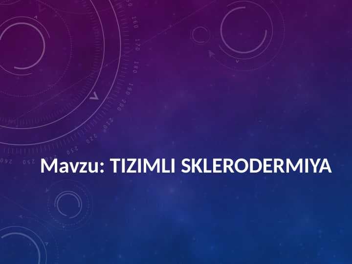 Tizimli sklerodermiya