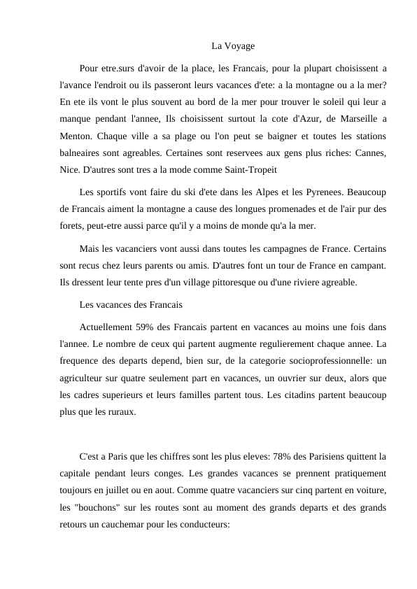 La Voyage