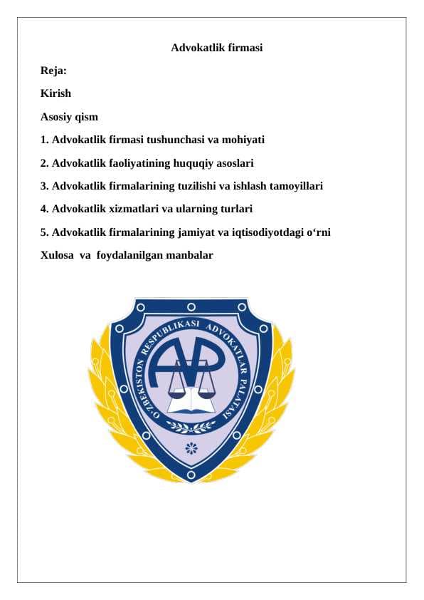 Advokatlik firmasi