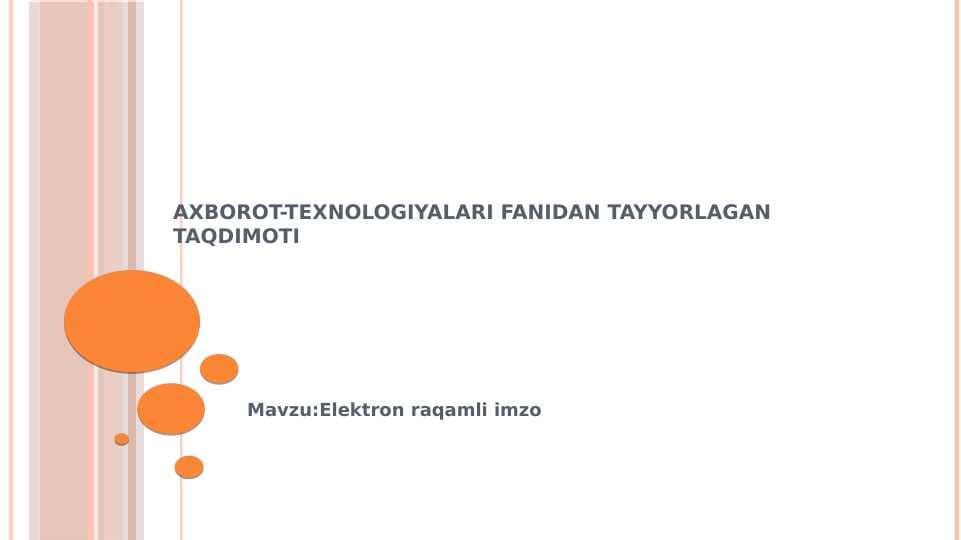 Elektron raqamli imzo