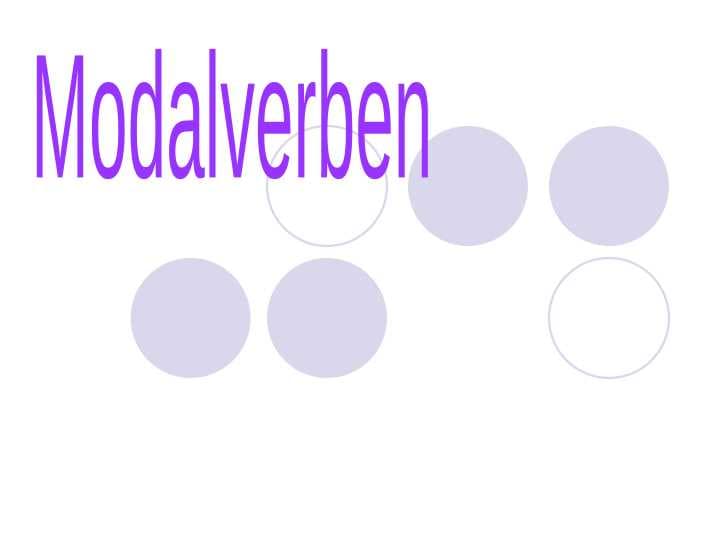 Modalverben