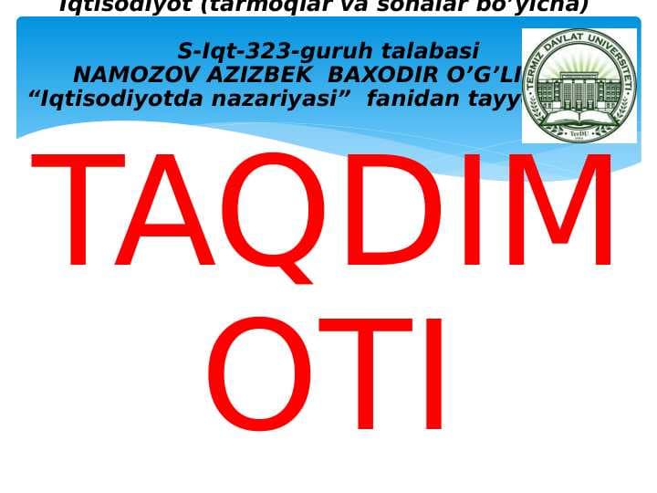 Davlatning iqtisodiy roli
