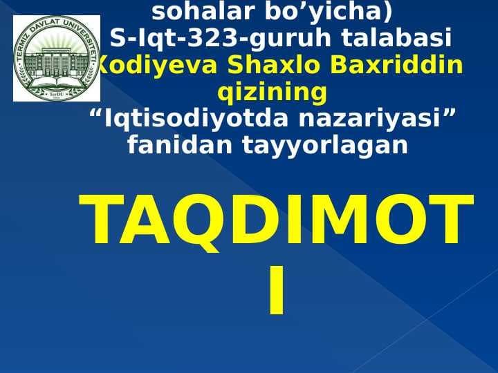 Uzoq muddatli iqtisodiy o'sish