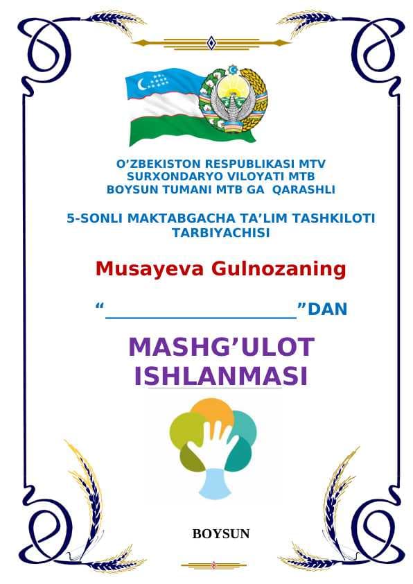 Barcha kasblar muhim - Ochiq mashg'ulot