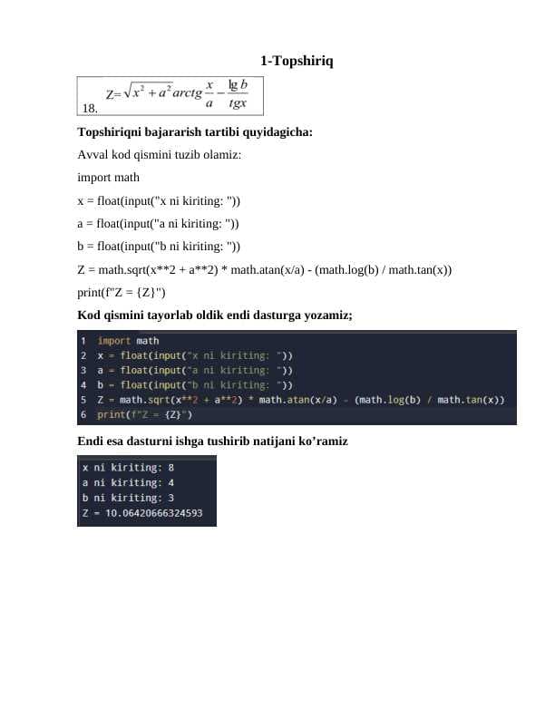 Python tili sintaksisi