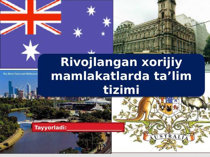 Rivojlangan xorijiy mamlakatlarda ta’lim tizimi