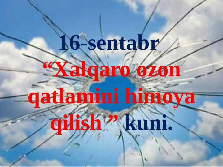 Ozon qatlami va uninh insoniyat uchun ahamiyati