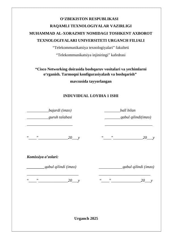 INDIVIDUAL LOYIHA 1