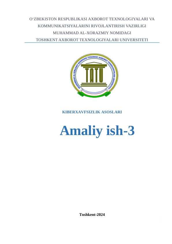 TrueCrypt yordamida ma'lumotlarni shifrlashni o'rganish.