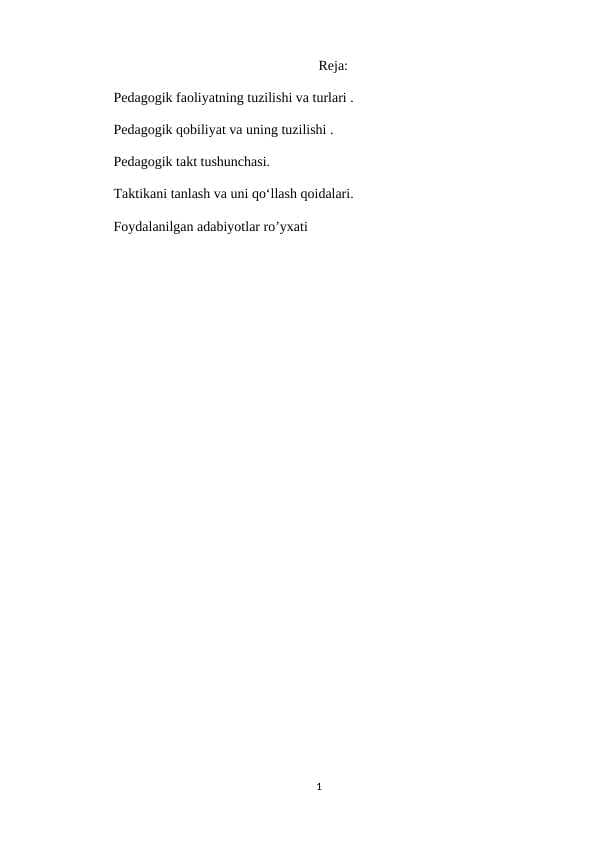 pedogogik mahoratning asosiy tarkibiy qisimlari